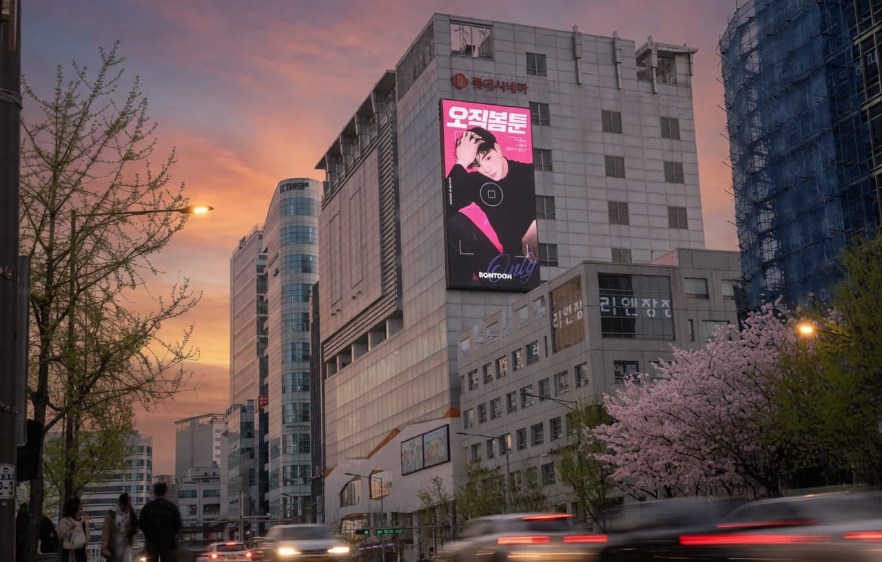 홍대 스타피카소빌딩 전광판 광고