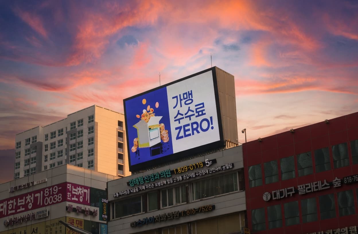 부산 순천향빌딩 전광판 광고
