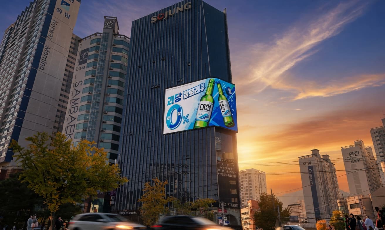 부산 구서IC 세정타워 전광판 광고