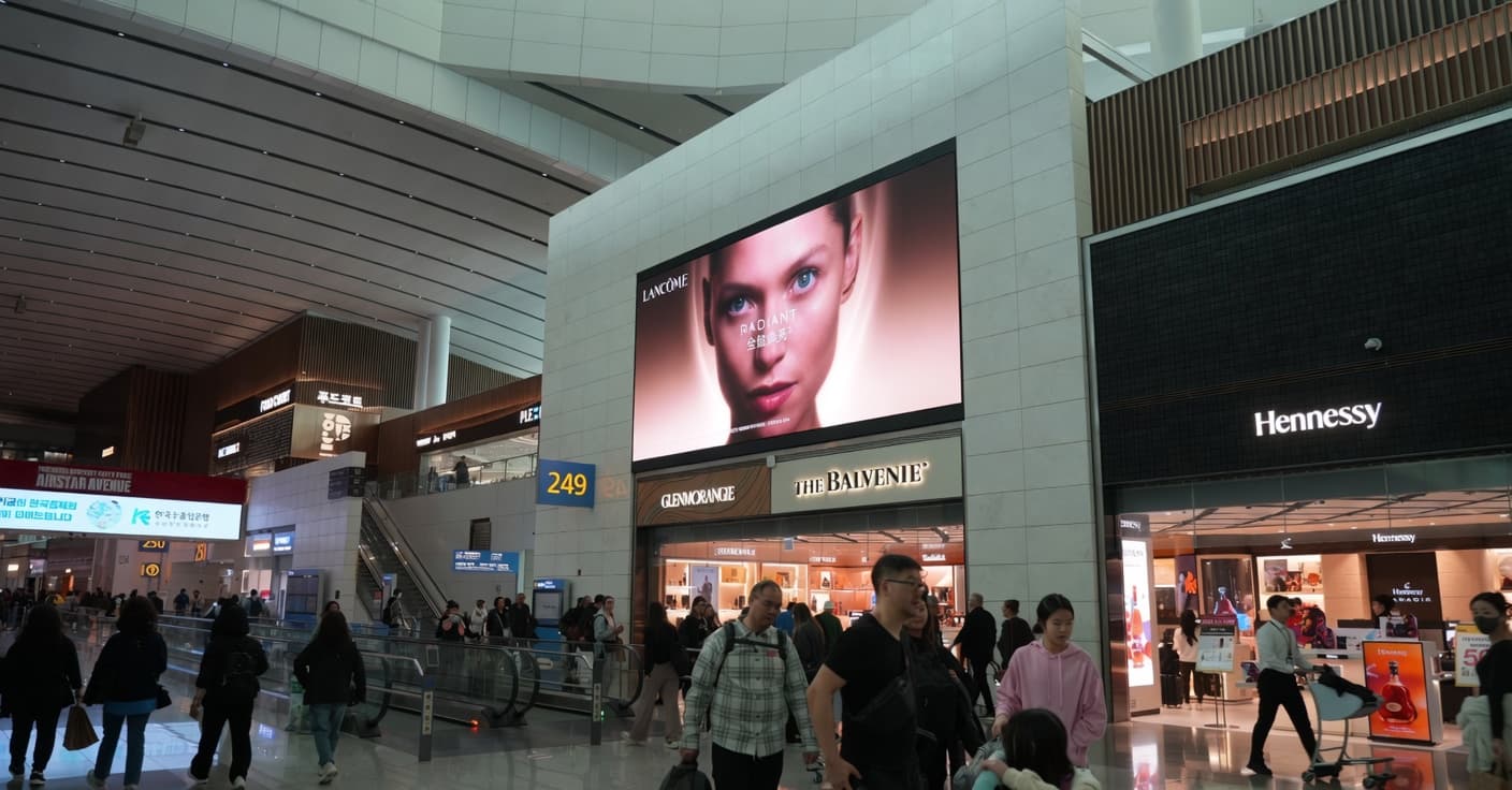 인천국제공항 제2터미널 스폰서 미디어 광고